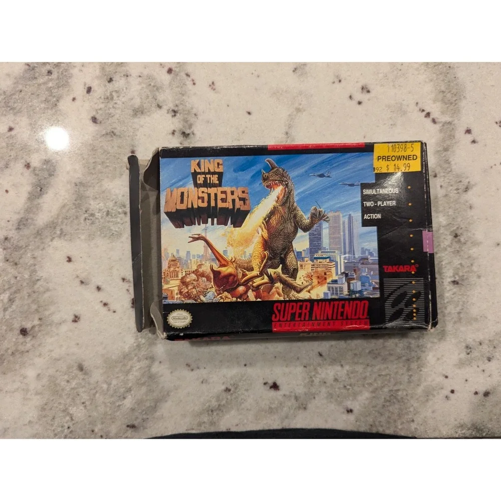 King of the‎ Monsters w/Box SNES No Manual- Tested - Authentic